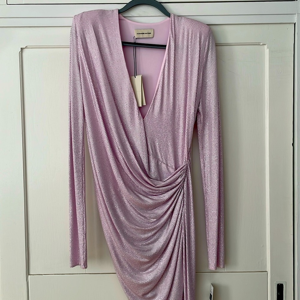 Alexandre Vauthier pink shiny dress